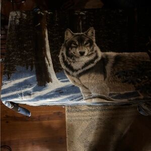 Wolf Print Blanket
